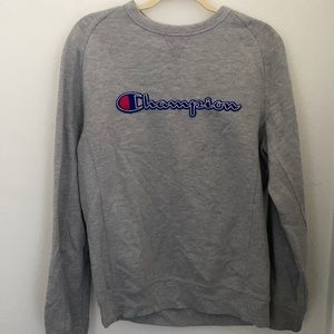 Champion sweatshirt size med color grey